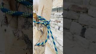 Incredible and unique knot for anchoring #adventure #climbing #rope #diy #knot