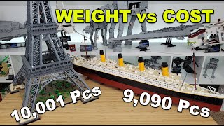 LEGO Titanic & Eiffel Tower | Price Per Pound/Kilogram