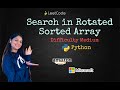 Leetcode 33. Search in Rotated Sorted Array (Python)