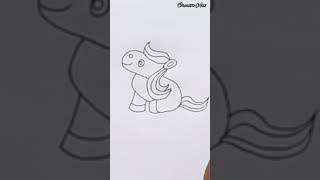 How to Draw a Unicorn #shorts #art #satisfying