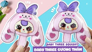 Cute Baby Three Squishy / How to make a Baby Three Squishy at Home / Easy Paper Crafts