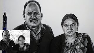 How to draw realistic portrait sketches // pawan nath art.