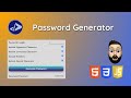 Create a Password Generator using HTML, CSS & JavaScript | Customized Dev