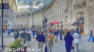 London Walk - Oct 2023 | Oxford Street, Regent Relaxing Walking tour in Central London [4K HDR]