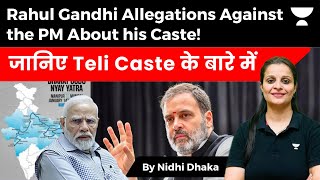 Rahul Gandhi's Remarks on PM Modi and the Significance of the Teli Caste | Nidhi