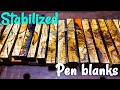 #27. Highly figured pen blanks (resin stabilized)