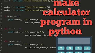 How to make Advance Calculator in python | Python Tutorial