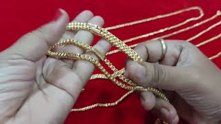 Panchaloha thali Chains with gold polish|| 30 \u0026 24 length ||whatsapp to 9948556092