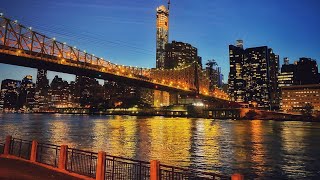 New York City Live From Roosevelt Island & Tram ride at Night (October 14, 2020)
