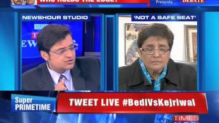 Kiran Bedi leaves The Newshour Direct when faced with Arnab Goswami's tough questions