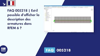 FAQ 005218 | Est-il possible d’afficher la description des armatures dans RFEM 6 ?