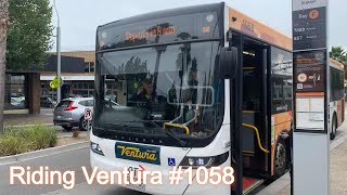 A ride on Ventura #1058 (Volvo B7RLE ‘Volgren Optimus’) | Melbourne Transport