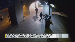 Albuquerque security officer charged for hitting woman with baton