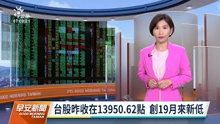 20220713 公視早安新聞 完整版｜首度萬點以上進場 國安基金啟動第8次護盤