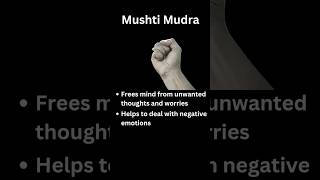 musti mudra - frees mind from negative thoughts #mudra #meditation