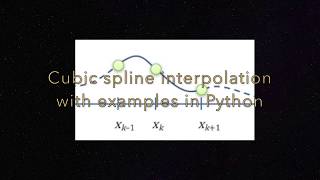 Cubic spline interpolation with examples in Python - 40% promotion!