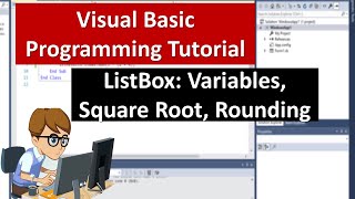 Visual Basic ListView Variables SquareRoot Rounding and Type Conversion