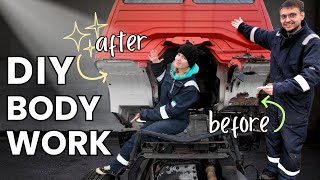 We repaired our RUSTY TRUCK with a CHEAP welder from EBAY