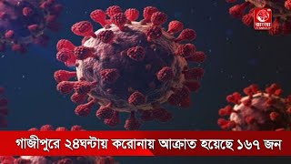 গাজীপুরে  ২৪ঘন্টায় করোনায় আক্রাত হয়েছে ১৬৭ জন