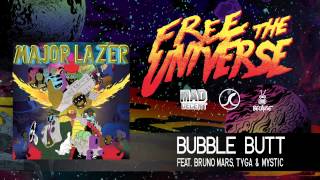 Major Lazer - Bubble Butt (feat. Bruno Mars, Tyga & Mystic) ( Audio)