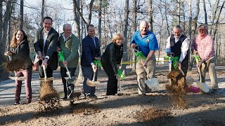 Henrico County officials celebrate the start of renovations at Cheswick Park