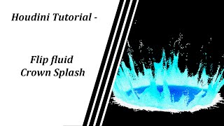 Houdini Flip fluids tutorial- Basic Crown Splash for beginners