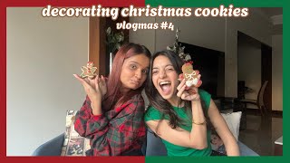 decorating christmas cookies at home | VLOGMAS DAY 4