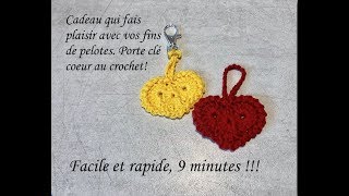 Tuto coeur porte clé au  crochet