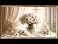 Vintage Daisies | Flower Art Screensaver | Frame TV Art | Vintage Floral TV Background | 2Hrs 4K