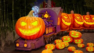 🎃Halloween Pumpkin Train: Choo Choo Train Halloween Cartoon for Kids | Halloween Cartoon