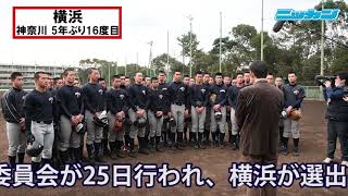 横浜（神奈川）第91回センバツ決定　激戦の「関東・東京」6枠目【日刊スポーツ】