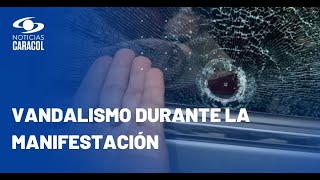 Atacan vehículos con arma traumática durante paro de taxistas en Medellín