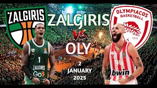 Zalgiris - Olympiacos 85-92 | Euroleague Highlights Round 19 (2/1/2025)