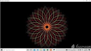 Draw Colorful Flower 🌼 Design Using Python Turtle 🐢||Graphics Design|| #turtle #python #viralvideo