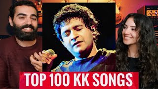 🇮🇳 REACTING TO Top 100 Songs of KK | Hindi Songs | Random Ranking (foreigners reaction)