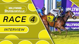 20231007 Hollywoodbets Durbanville interview Race 4 won by ALL ABOUT RONNIE