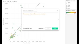 BA 437 | Calculated Fields (2) | Hours per Visit (using the division operator)