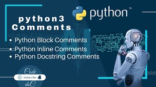 Comments in python || Block Comments || inline comments || docstring Comments