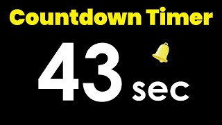 43 second Countdown Timer with Alarm