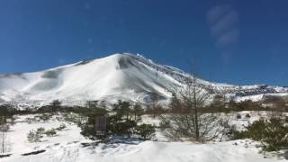 【美しすぎ/雪の浅間山】鬼押しハイウェイ/beatiful ASAMA with snow in winter..