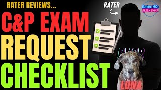 Va Disability C P Examination Internal Document Checklist Review