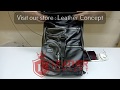 LEATHER CONCEPT Tas Ransel Kulit Pria Tas Pria Tas Backpack Pria ALIEN