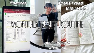 Monthly Reset Routine (monthly budget, plan with me November, new goals & books I read)