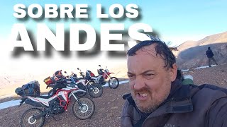 WE SLEEP on a peak in the ANDES MOUNTAINS with SNOW MOTORCYCLES in extreme cold, but...