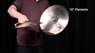 Crescent Elements Series cymbals as Piatti