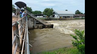 น้ำอ่างเก็บน้ำห้วยเสนงเมืองสุรินทร์เกือบล้นสันเขื่อนแล้ว