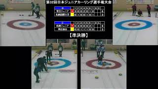 第32回日本ジュニアカーリング選手権大会 準決勝