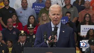 President Biden talks crime, gun control during visit to swing state Pennsylvania