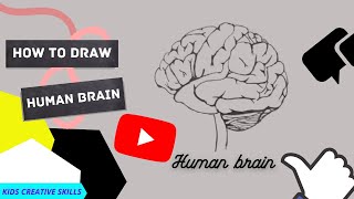 How to draw brain step by step | CBSE class 8 | Pencil drawing | Easy to draw a human brain