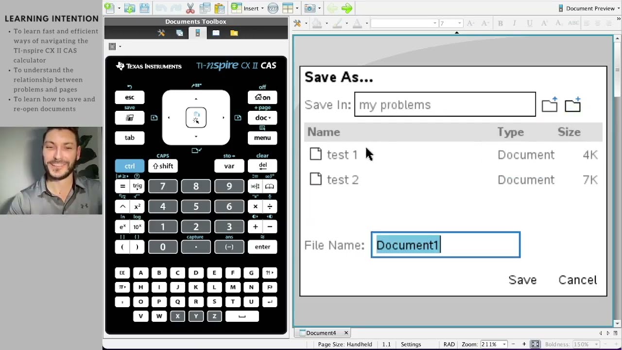 How To Navigate The TI-nspire CX II CAS Calculator - YouTube